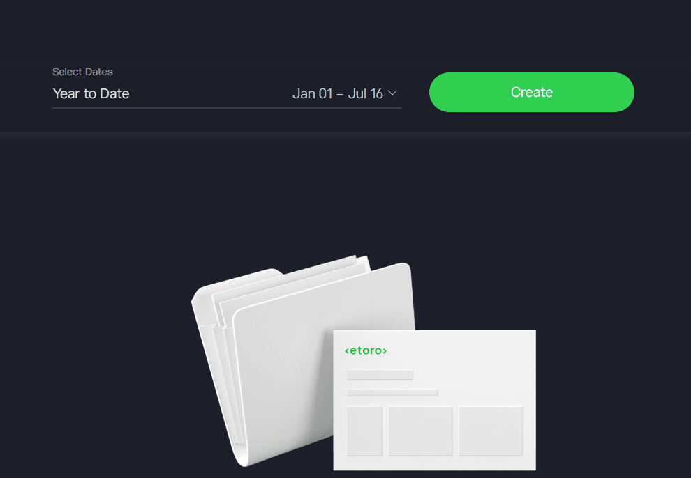 Download your eToro account statement